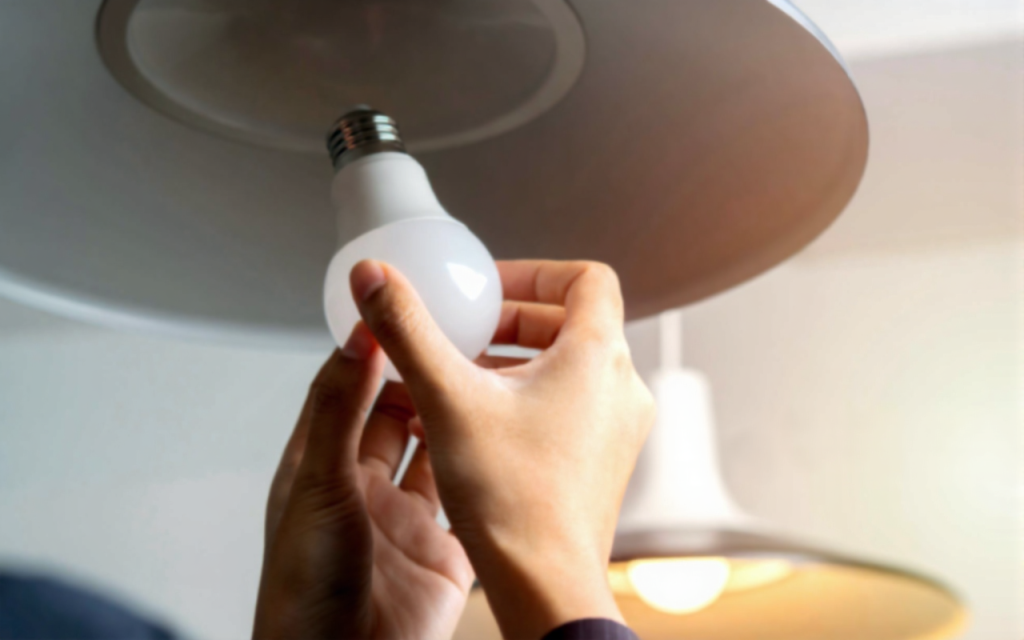 energy efficient lighting installation